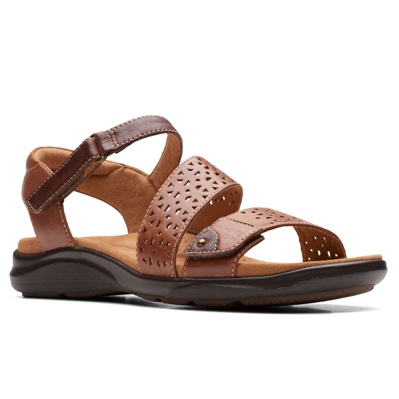 Clarks ladies sales tan sandals