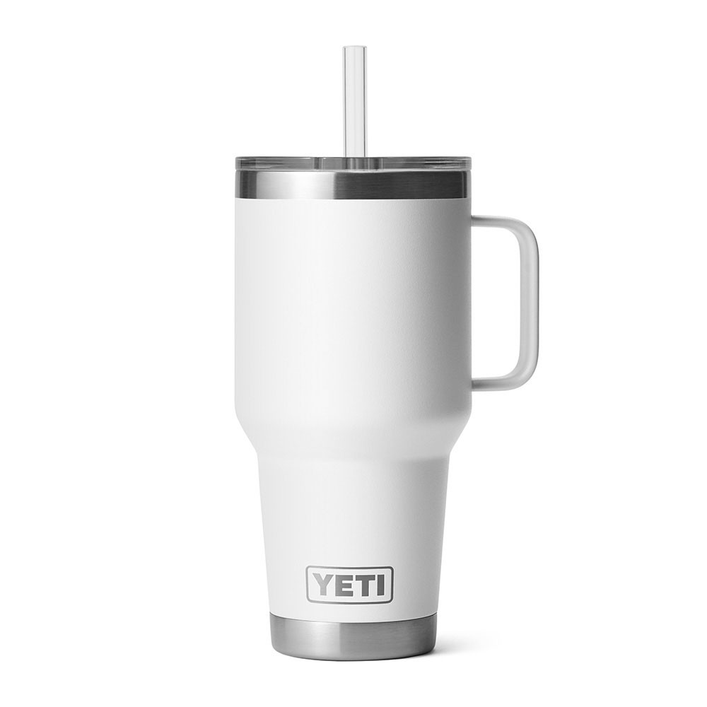 Yeti Rambler 35 oz White Mug with Straw | Eagle Eye Outfitters