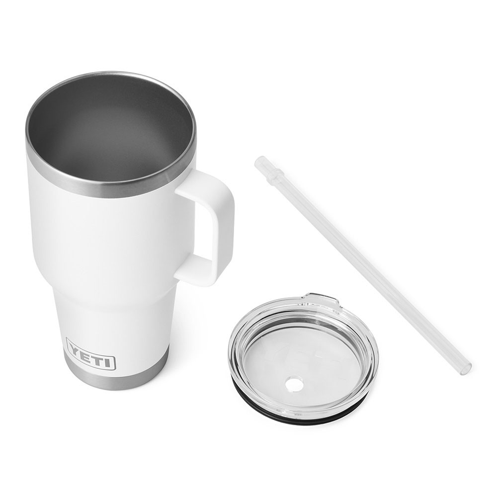 Yeti Rambler 35 oz White Mug with Straw | Eagle Eye Outfitters