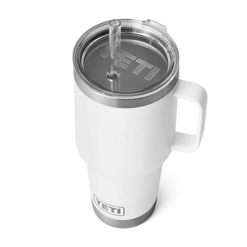 Yeti Rambler 35 oz White Mug with Straw | Eagle Eye Outfitters