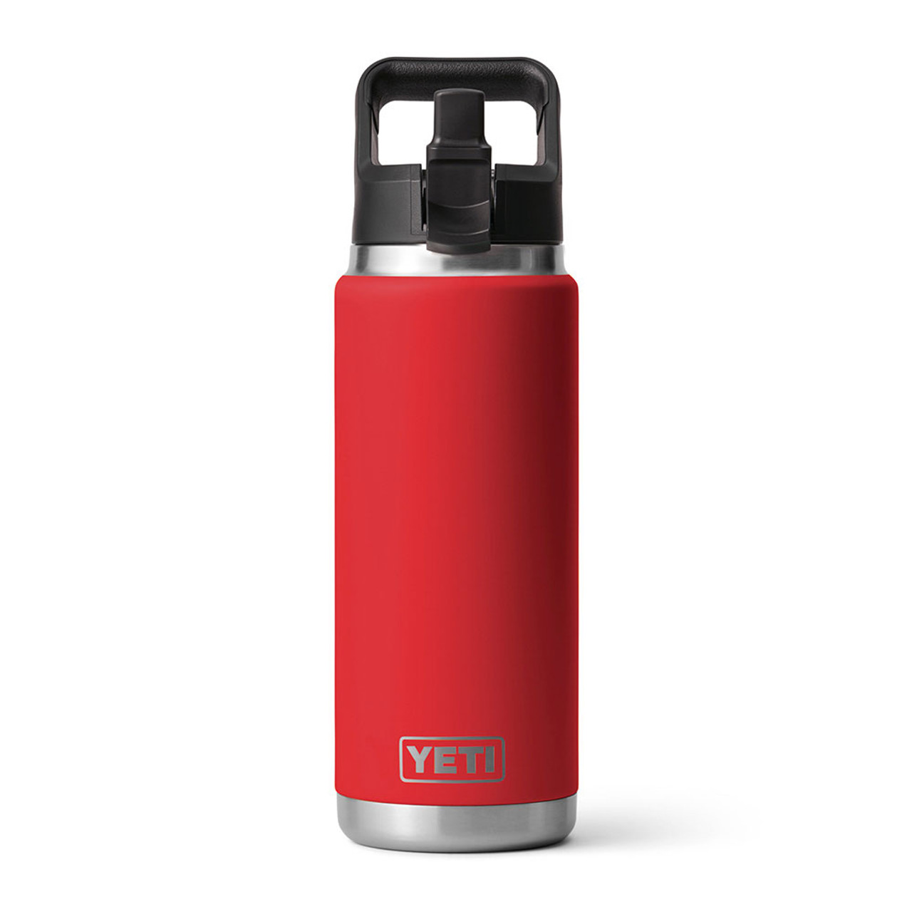 YETI Rambler 25 oz Straw Mug, Vacuum Insulated, Stainless Steel, Rescue Red
