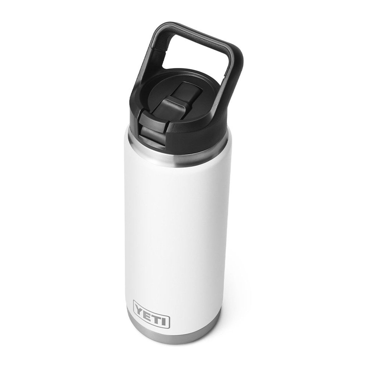 Yeti Rambler 26 oz Water Bottle with Straw Cap -White