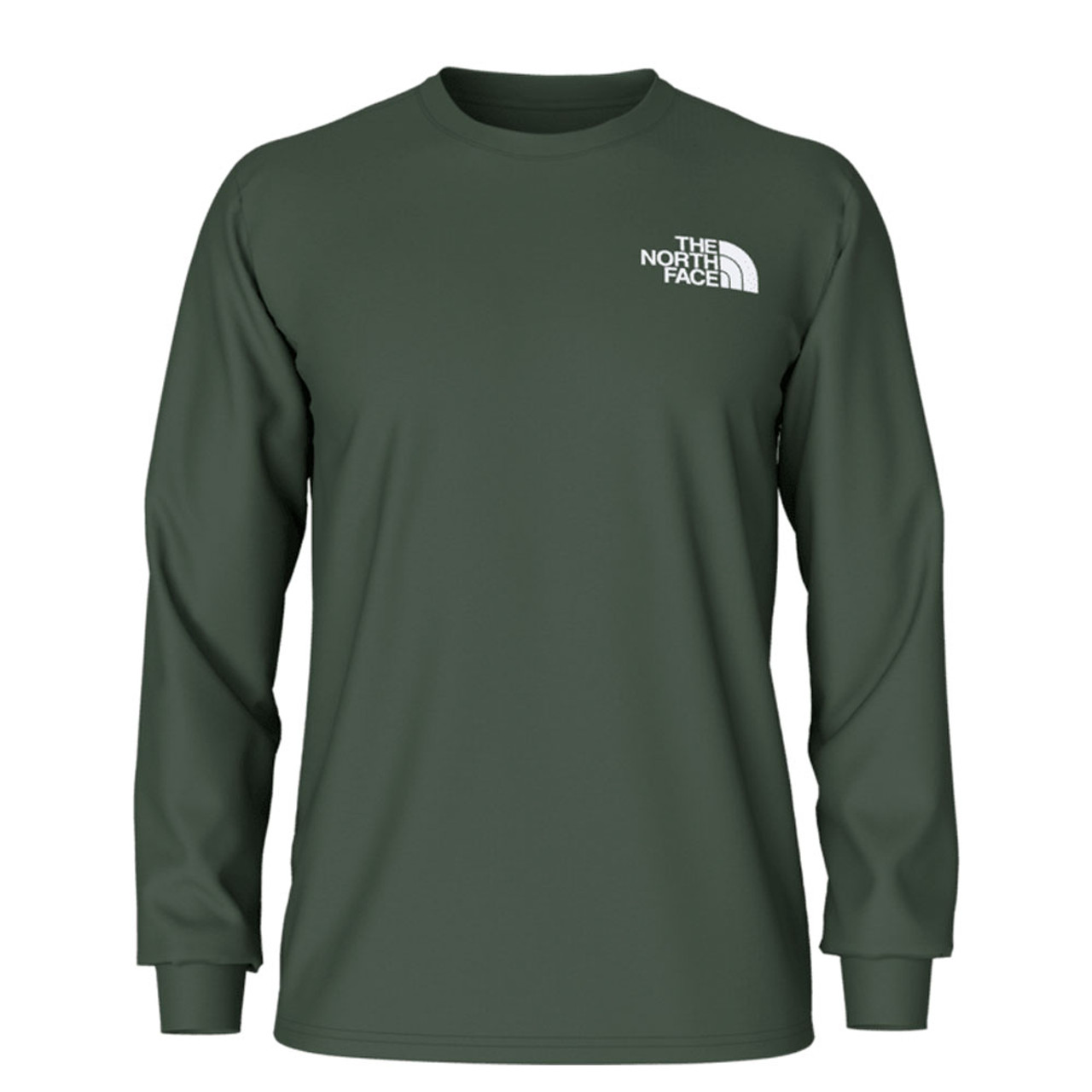 The North Face Long Sleeve Box Logo T-Shirt for Men in White