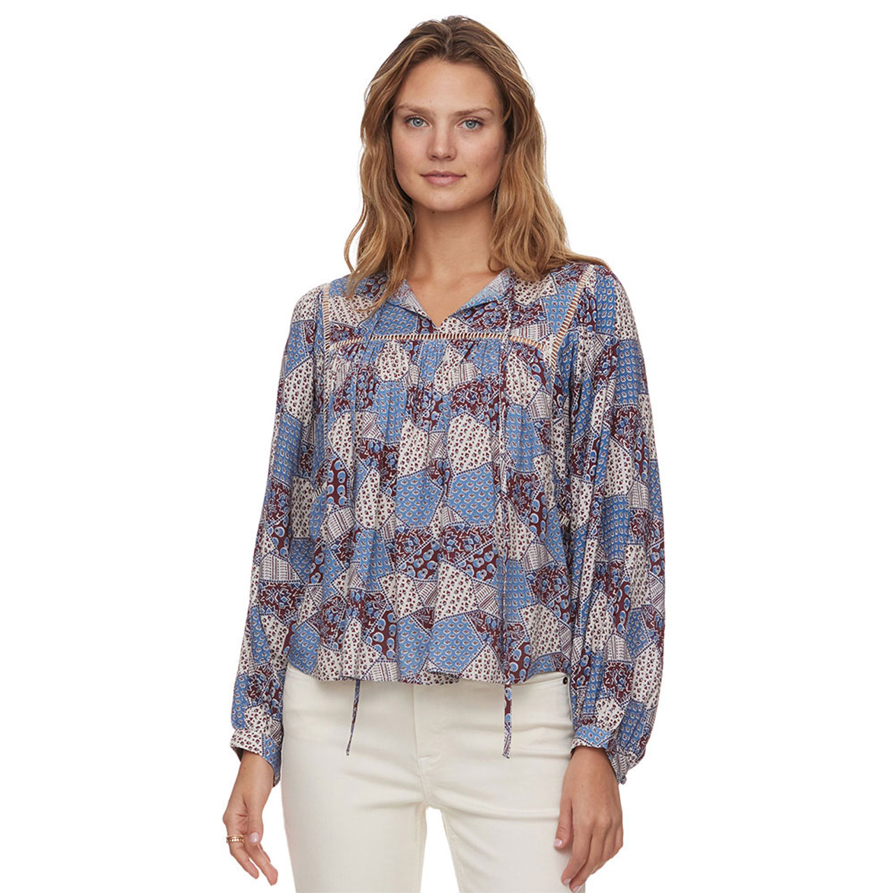 Women's Flag & Anthem Harlan Peekaboo Peasant Blouse | Eagle Eye Outfitters