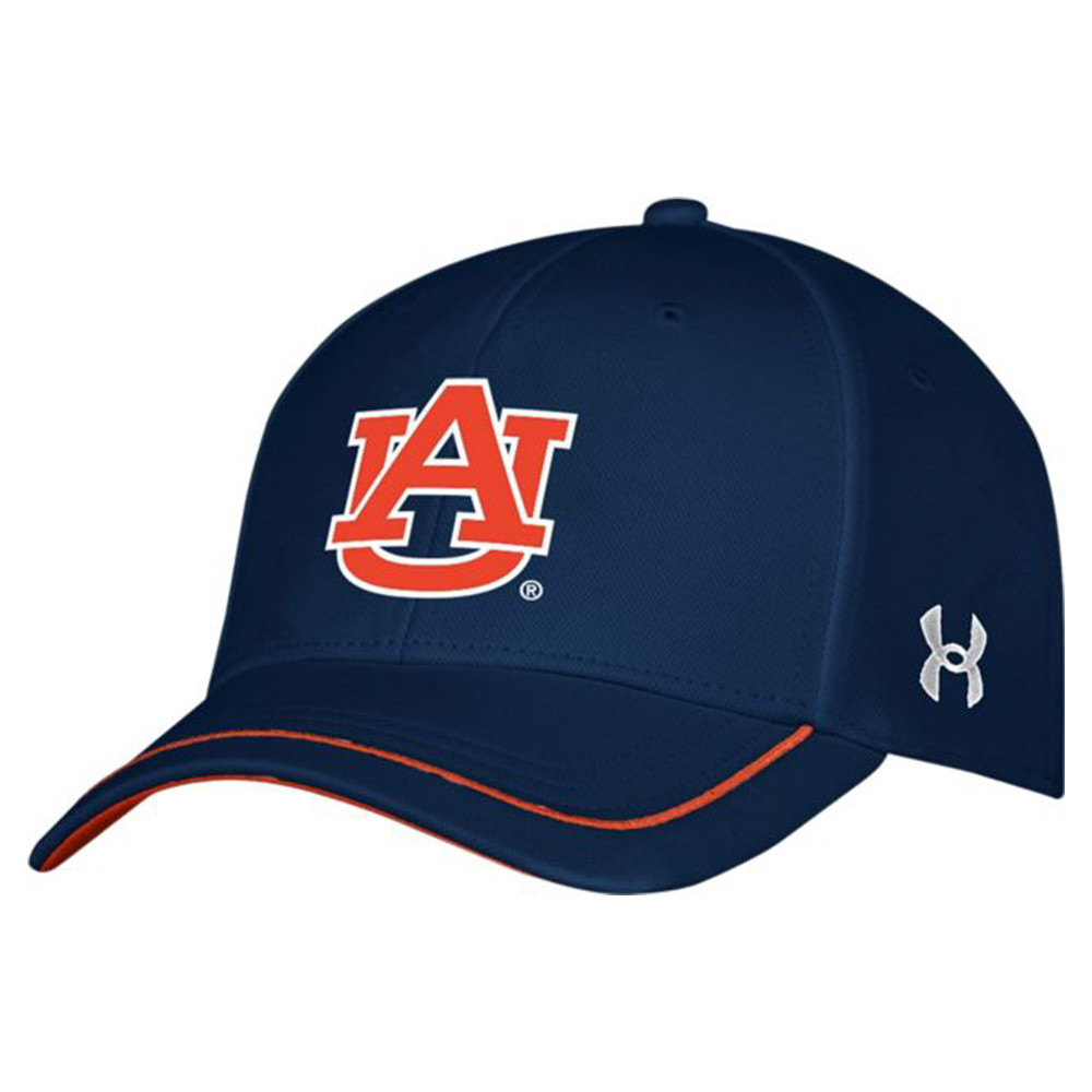 Men's Under Armour Isochill Accent ADJ Auburn Hat Eagle Eye