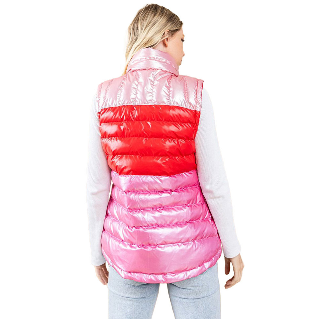 Women's TCEC Metallic Color Block Puffer Vest | Eagle Eye