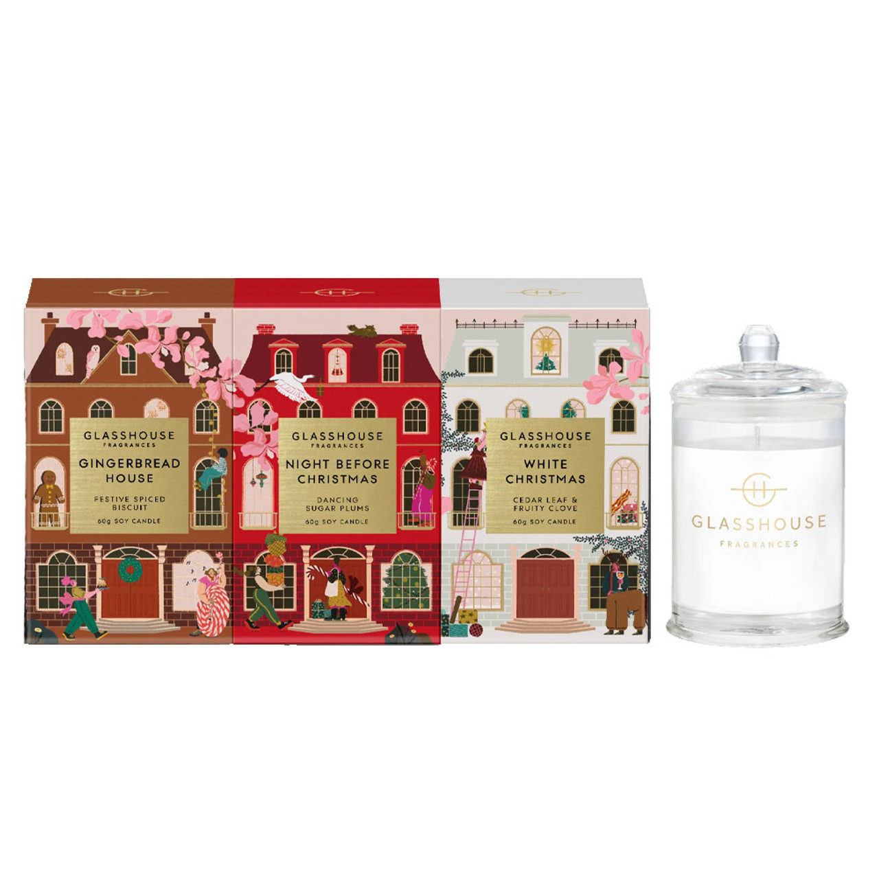 Glasshouse Fragrances 2.1oz. Christmas Trio | Eagle Eye Outfitters