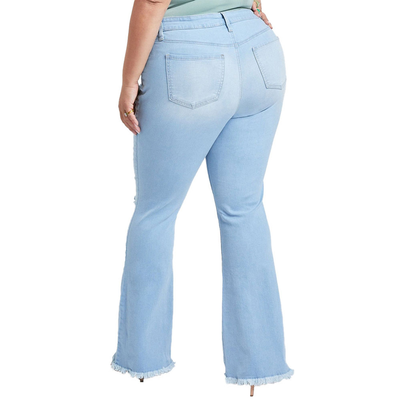 READYMADE DENIM FLARE 34×31 FRAME Women's Easy Wide Flare Jeans, Lucite, Blue, 29 at