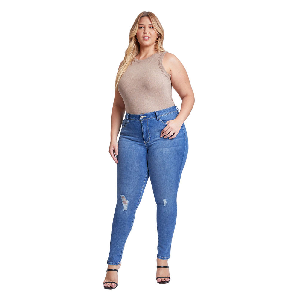 Women's YMI Missy Basic 5 Pocket Skinny Jean - Plus Size | Eagle