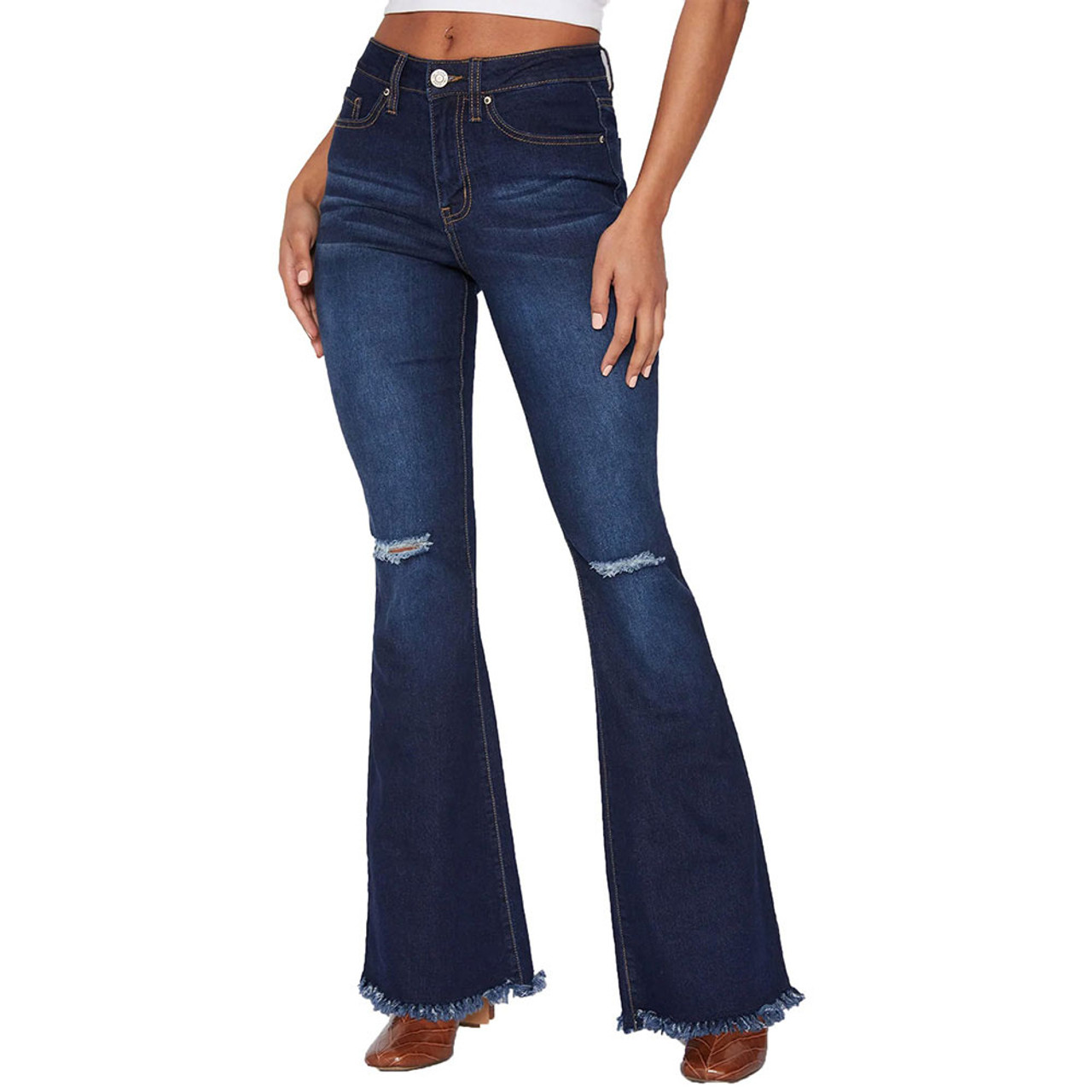 Women's Flare Jeans With Flap Back Pockets from YMI – YMI JEANS