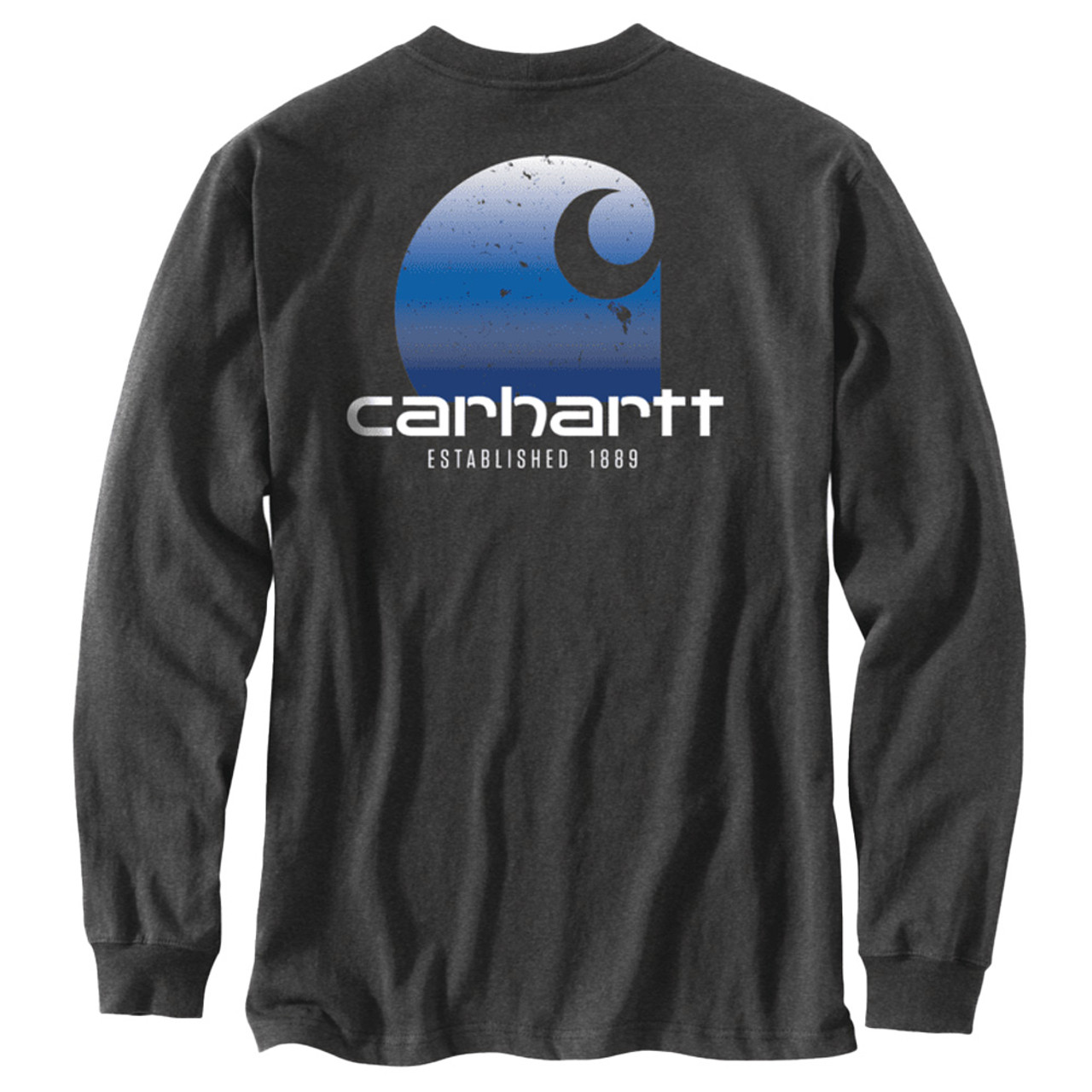 Men's Carhartt Long Sleeve Big and Tall Pocket C Graphic Tee