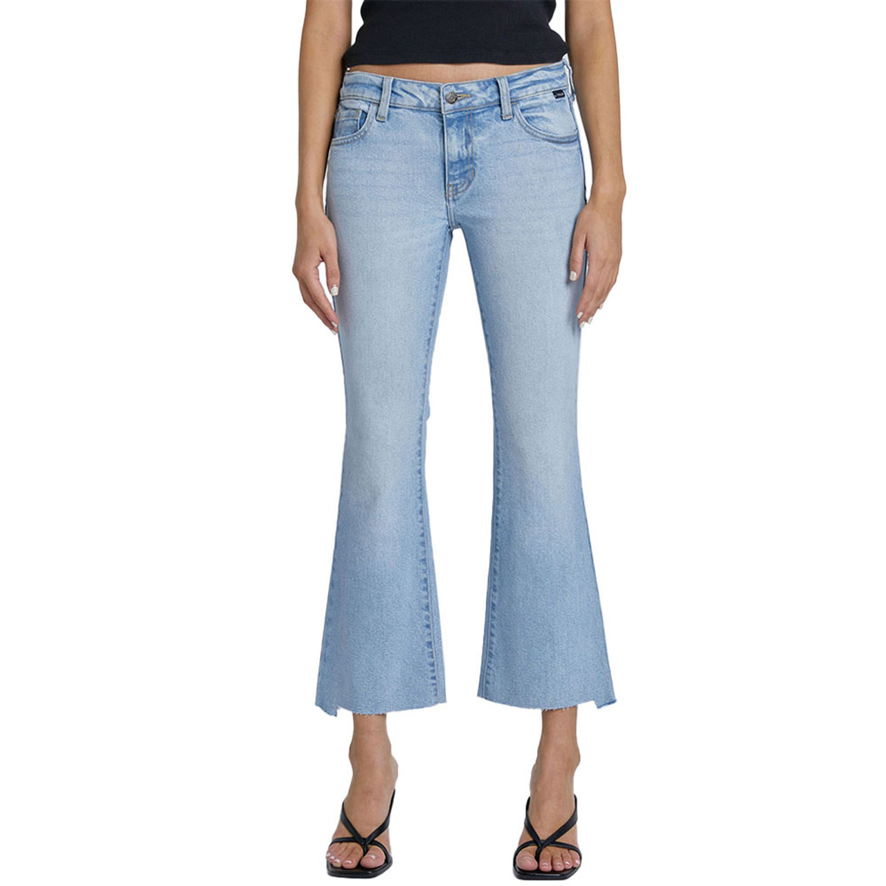 Women's Cello Mid Rise Crop Flare Jean | Eagle Eye Outfitters
