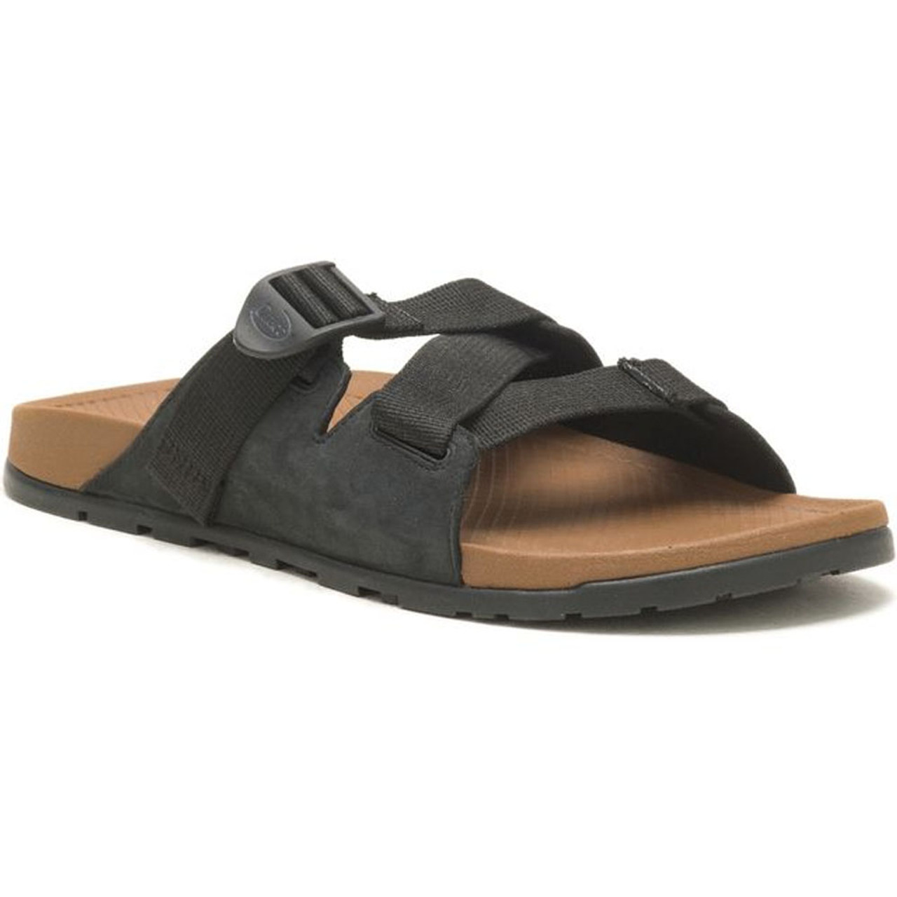 Men's Chaco Lowdown Leather Slide - Black | Eagle Eye Outfitters