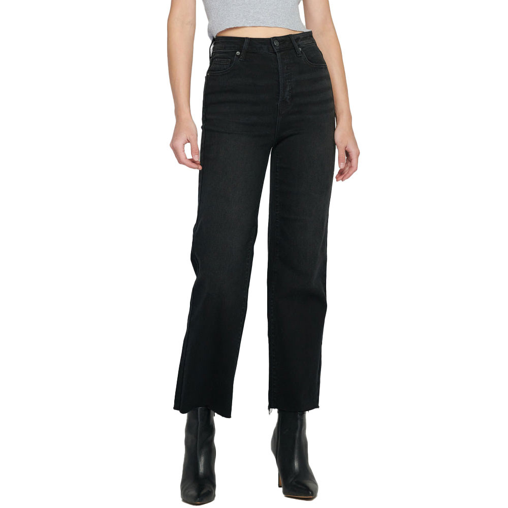 TSY ORIGINAL WIDE STRAIGHT DENIM BLACK Hidden Women