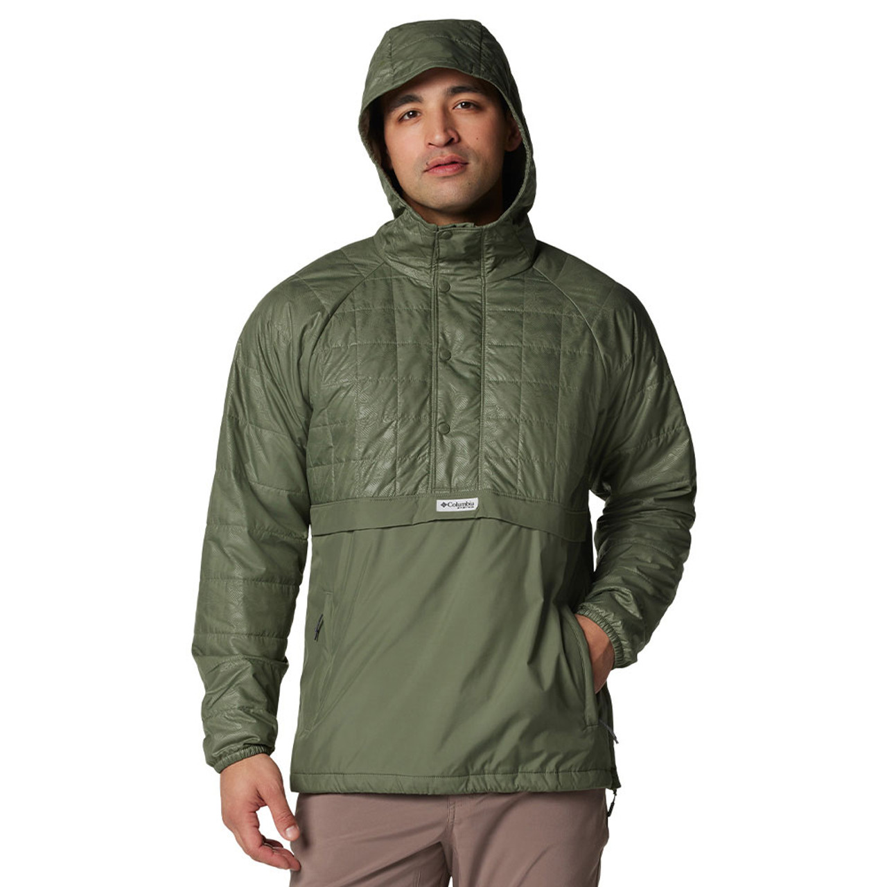 Men's Columbia PFG Uncharted Insulated Anorak Jacket | Eagle