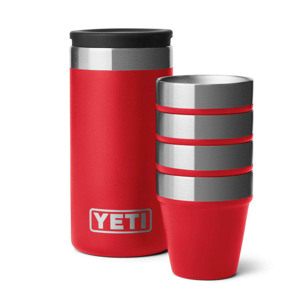 YETI Shot Glasses & Case - Rescue Red | Eagle Eye Outfitters