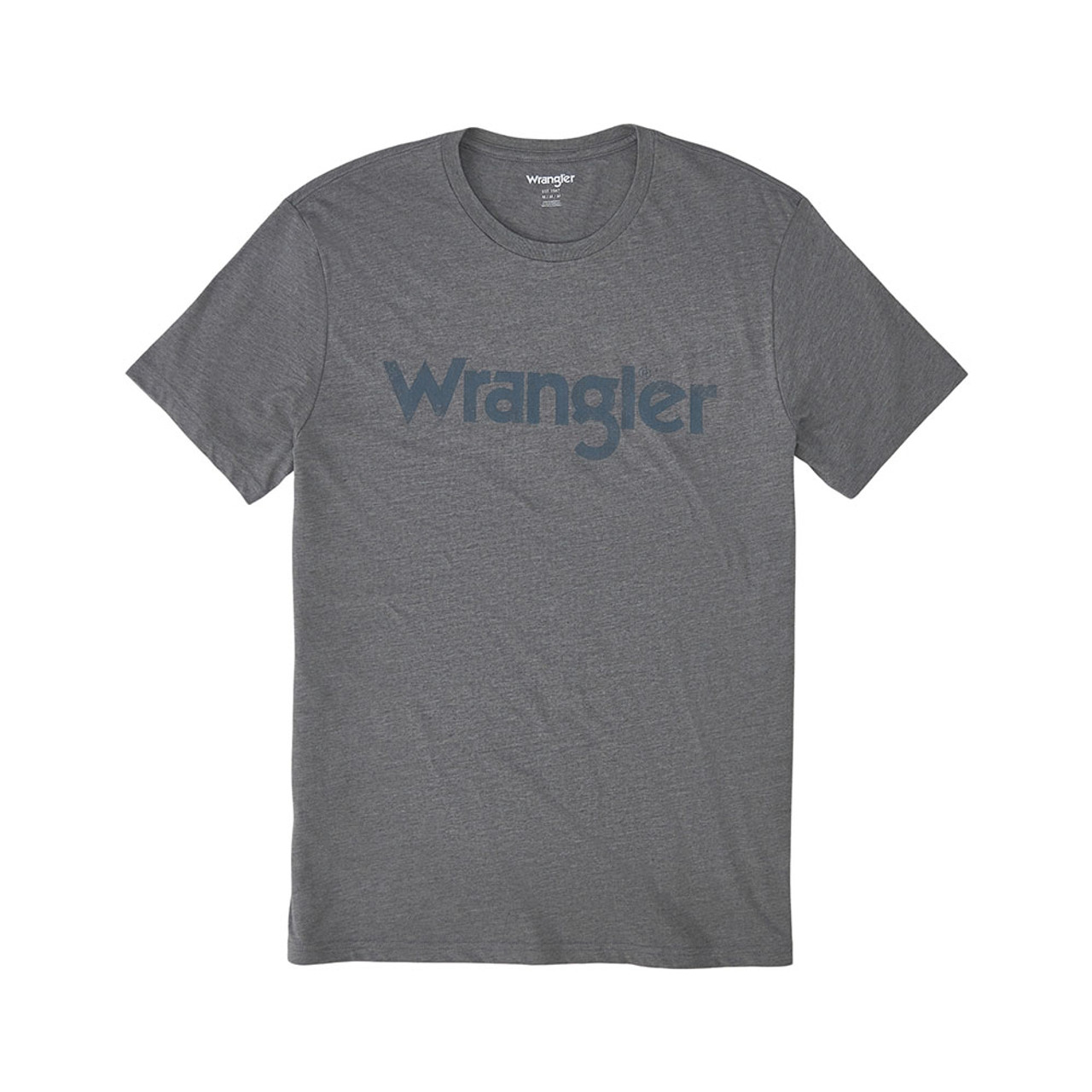 ◆Wrangler◆ Kabel Logo Ringer Tshirt Charcoal Men's Wrangler Kabel Logo Shirt | Eagle Eye Outfitters