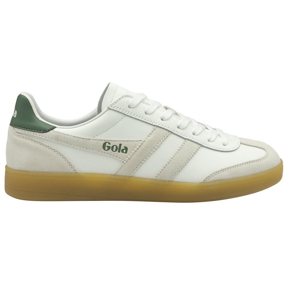 Gola Retro Low Top Sneakers White Tan Classic Trainer Buy Gola womens Hawk sneakers in white/white/gold online at  main image 3
