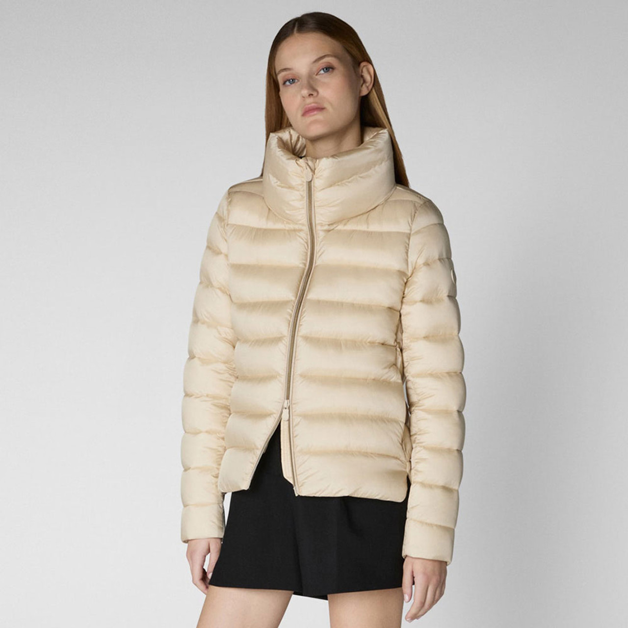 ジャケット SAVE THE DUCK Woman Jacket Beige DF1643MRETY20 40019 Women's Save The Duck Elsie Puffer Jacket | Eagle Eye Outfitters