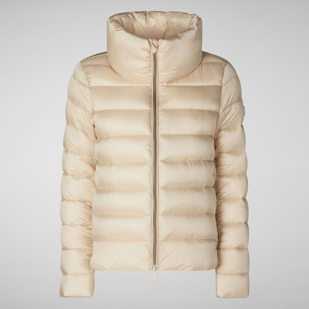 ダウンジャケット・コート SAVE THE DUCK Women Bubble Jackets D42200W IRIS2010010 Beige Women's Save The Duck Elsie Puffer Jacket | Eagle Eye Outfitters