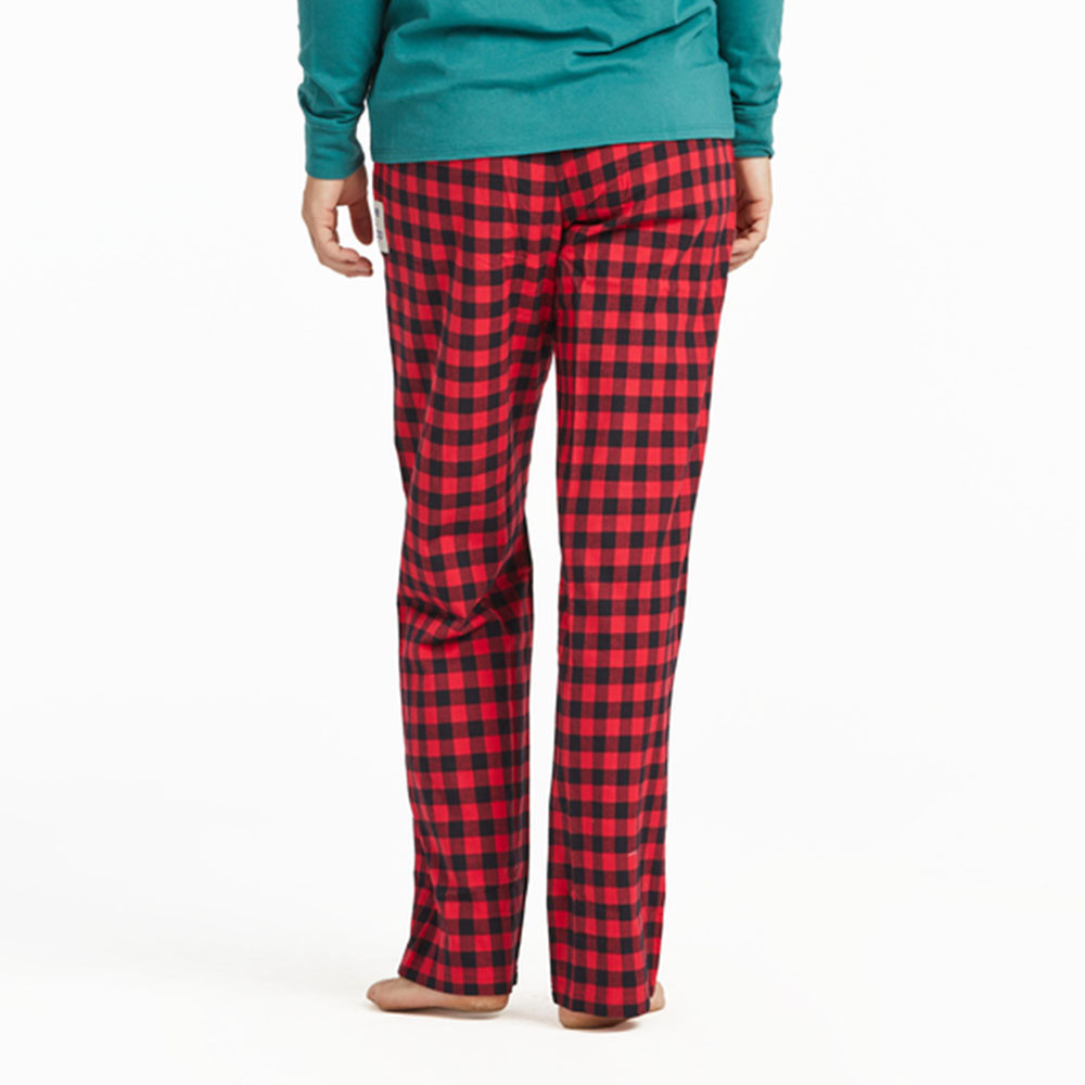 Pj Check Pattern Women's Life Is Good Buffalo Check Pattern PJ Pants | Eagle Eye Outfitters