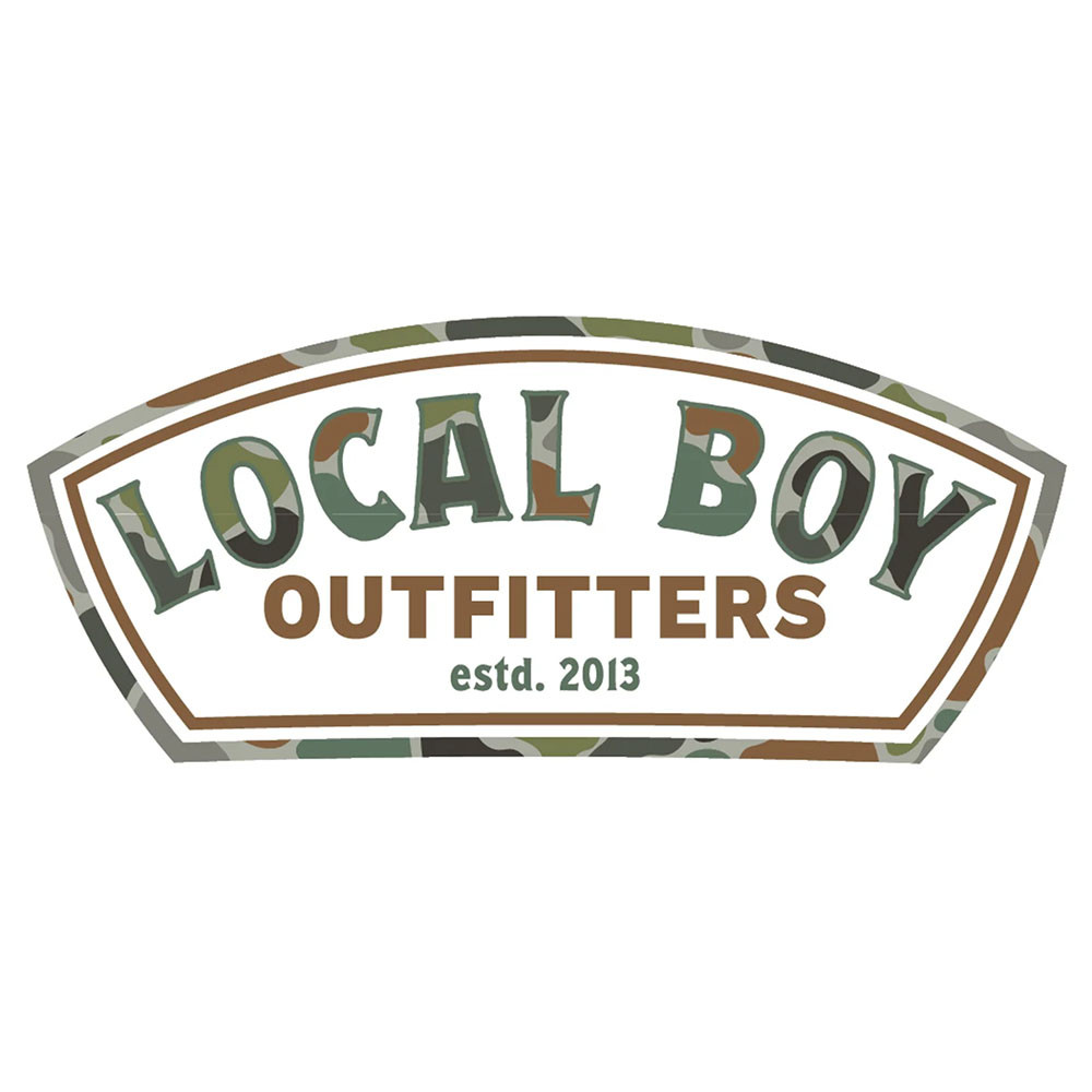 Local Boy Outfitters Forest Camo Label Decal | Eagle Eye Outfitters