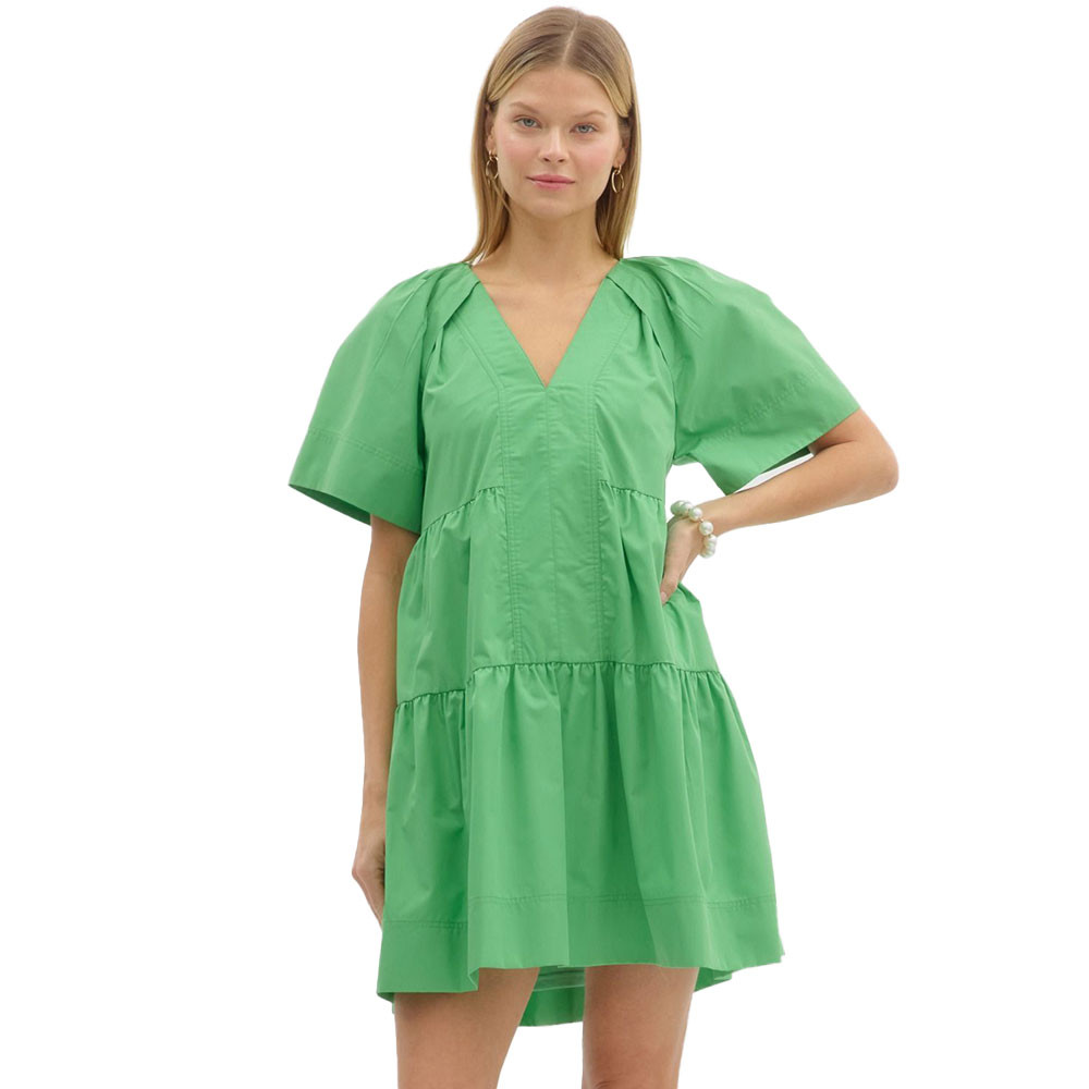 green emerald velvet dress Entro Multi Mixed Print Midi Dress in Green – June Adel main image 0