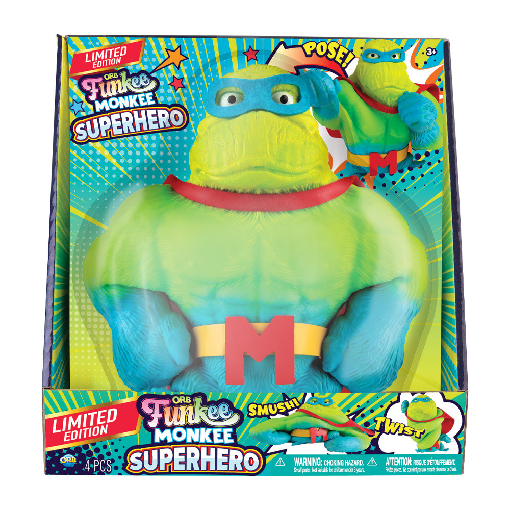 Orb Toys Funkee Monkee Superhero Jumbo Toy | Eagle Eye Outfitters