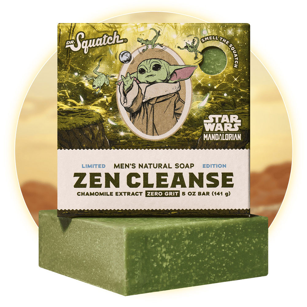 Dr. Squatch x Mandalorian: Zen Cleanse Bar Soap | Eagle Eye Outfitters