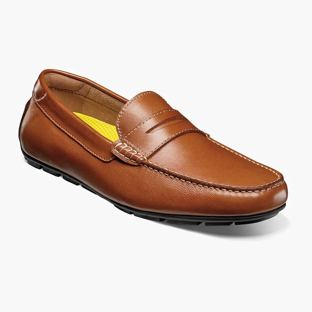 Florsheim Motor Penny DRV Moccasin Loafers Cognac Lthr Comfort Tech Men\'s Sz 11M Florsheim Men main image 3
