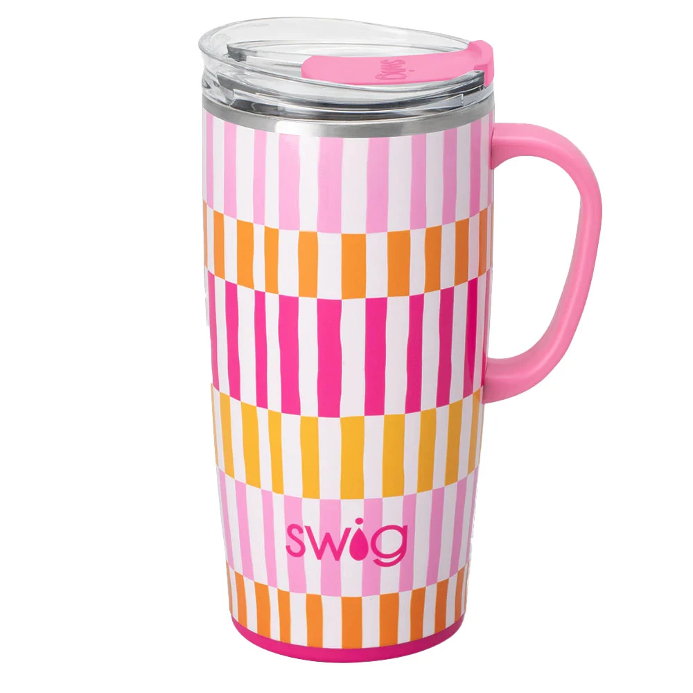 Swig Sherbet Stripe Travel Mug 22oz
