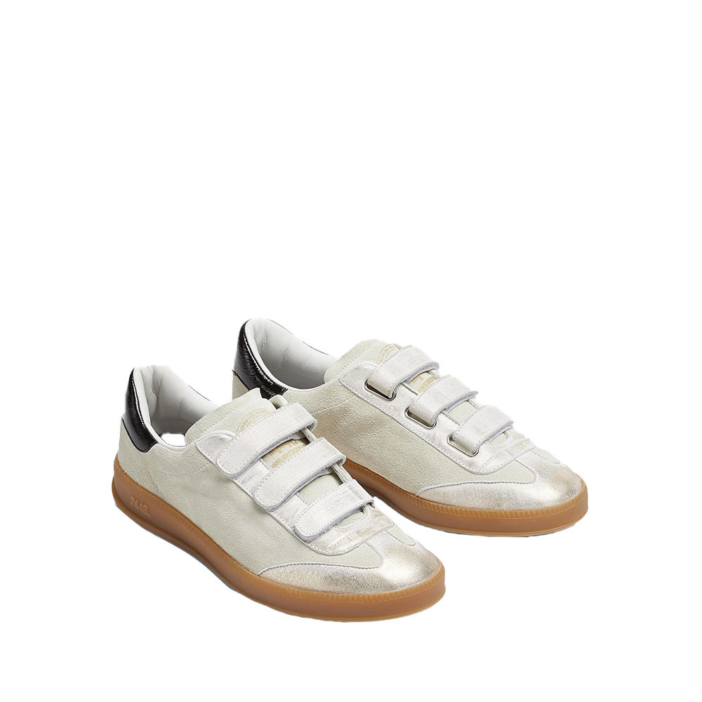 Women's P448 Capri Cream Monza Velcro Sneaker - Cream Thaiti