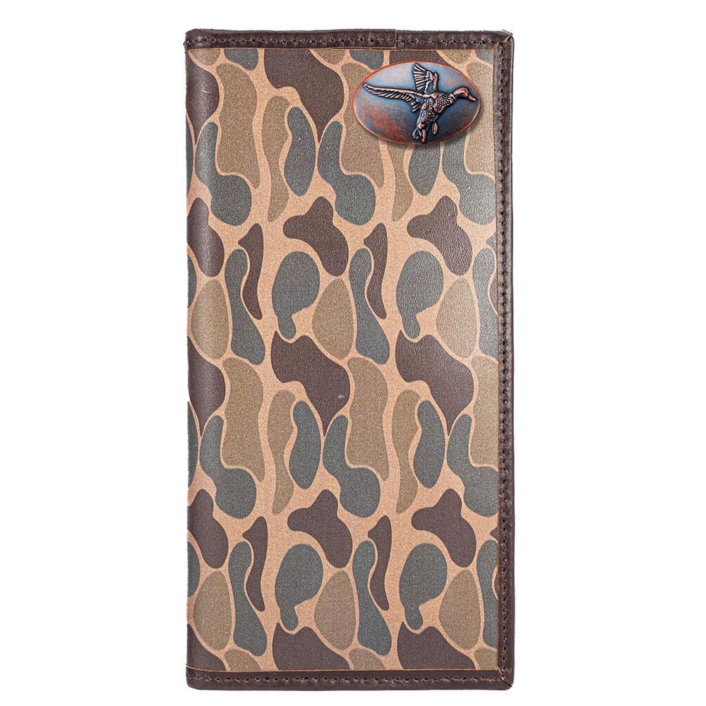 Men's Zep-Pro Nylon And Leather Roper Old School Camo Wallet