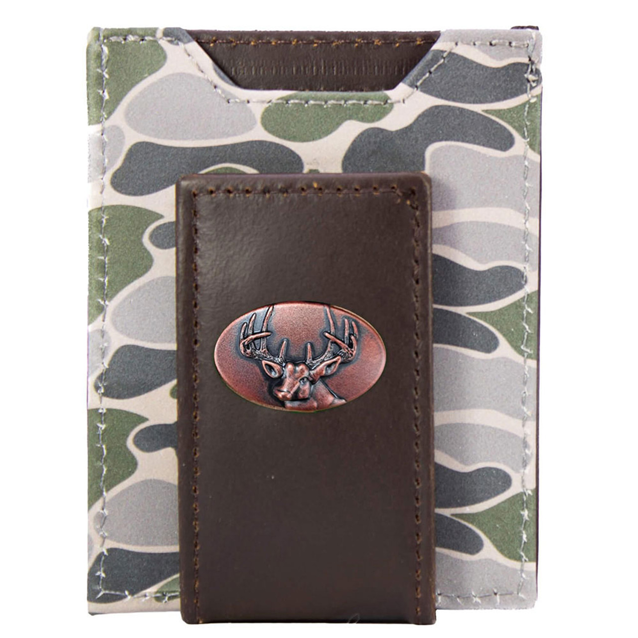 小物 Supreme Leather Chain Wallet  Camo Supreme Leather ID Holder + Wallet (FW18) - $128