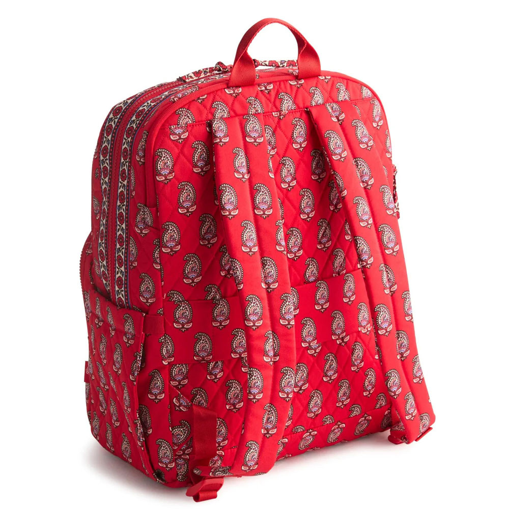 Vera Bradley Large Bancroft Backpack - Flowering Paisley Goji