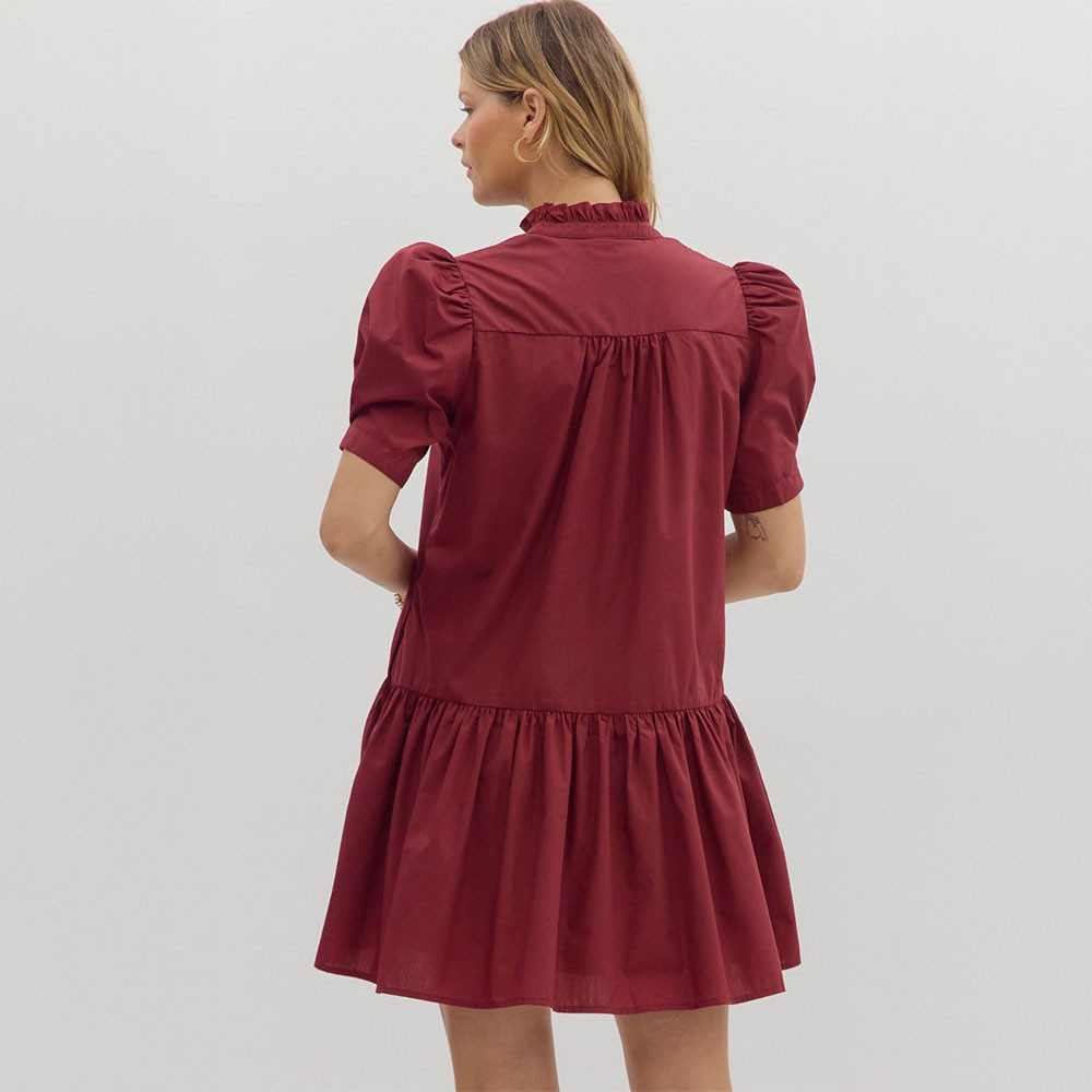 entro burgundy dress Entro The Dress Sleeveless Faux Leather
