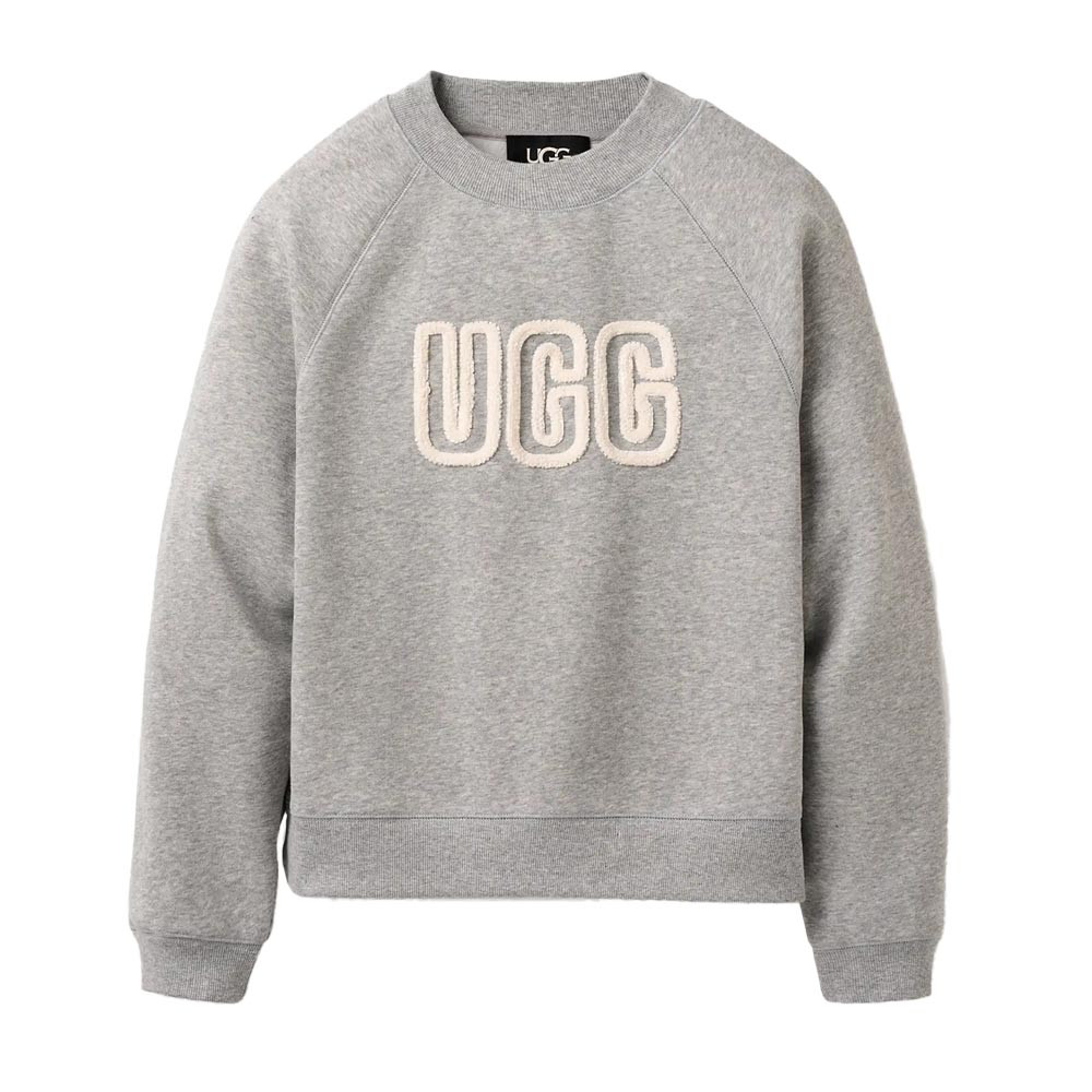 トップス UGG Logo Crewneck XS Grey Heather Women's UGG Logo Crewneck Sweatshirt | Eagle Eye Outfitters