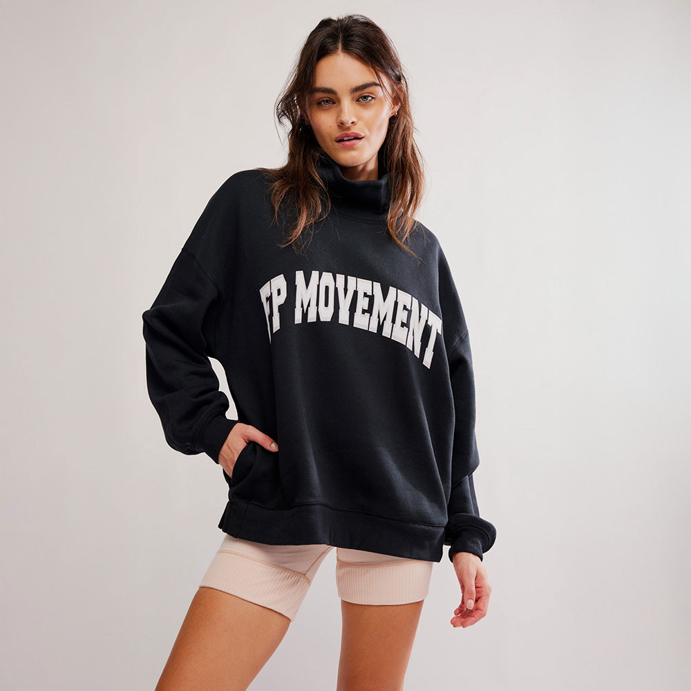 Women's Free People Movement Victory Sweatshirt & Biker Short Set