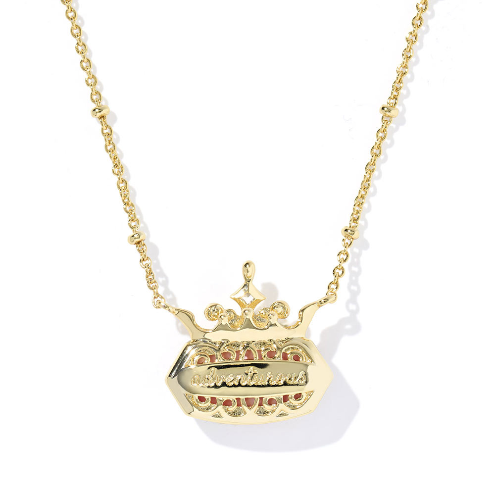 Kendra Scott x Disney Elisa Princess Gold Short Pendant Necklace