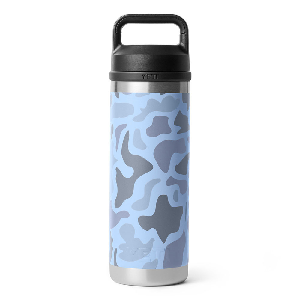 YETI Rambler Blue Camo 18 oz Water Bottle with Chug Cap | Eagle