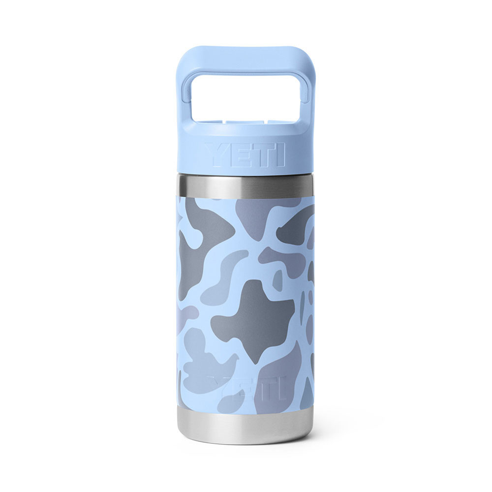 YETI Rambler Jr. Blue Camo 12 oz Kids Straw Water Bottle | Eagle