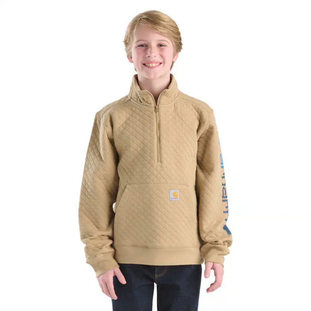 Boys' Carhartt Kids Long Sleeve Quarter Zip Sweatshirt | Eagle Eye
