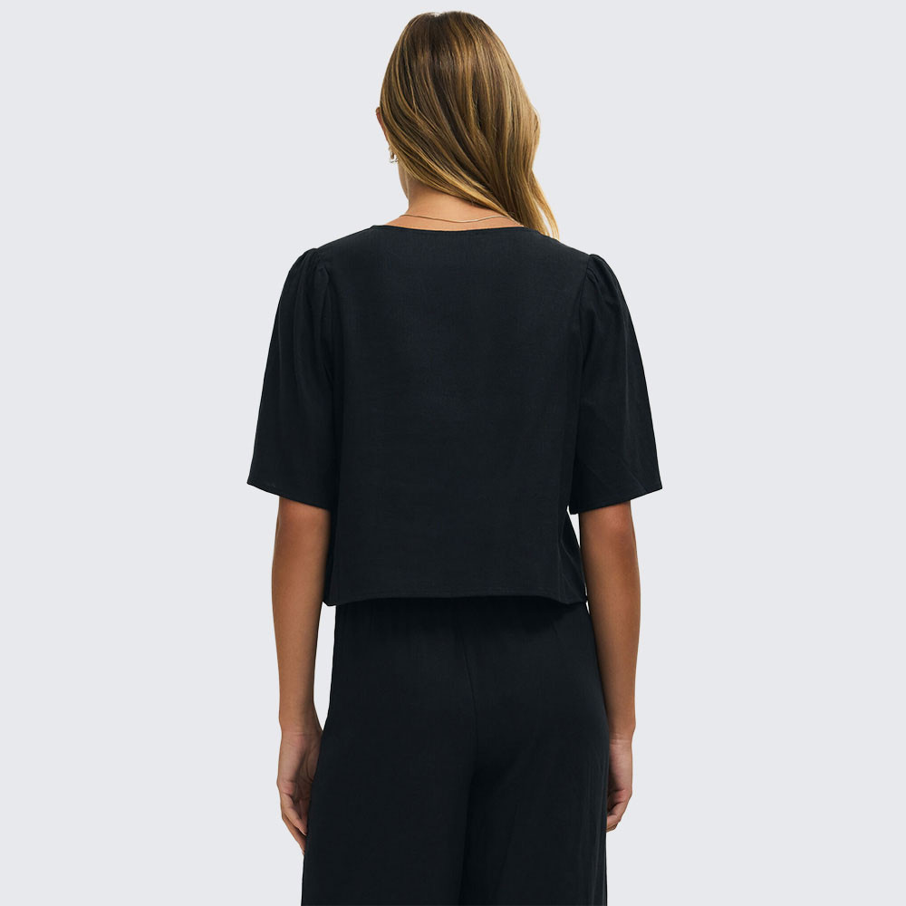 Women's Z Supply La Belle Linen Short Sleeve Top | Eagle Eye