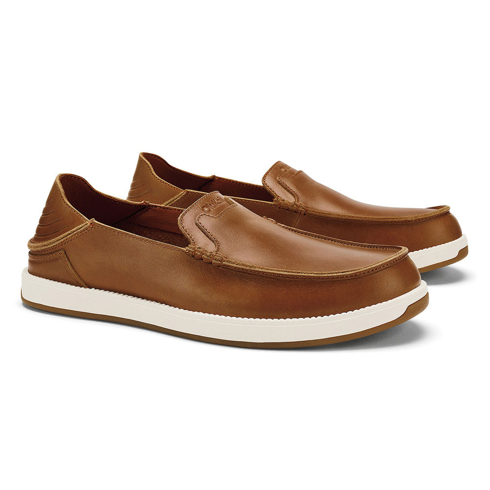 Men's OluKai Kakaha Nia Slip On Shoes - Fox Brown | Eagle Eye