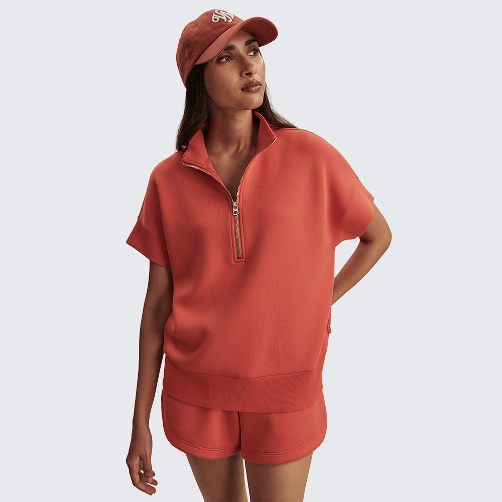 SALVETTI サルヴェッティ トレーナー Women's Varley Ritchie Short Sleeve Quarter Zip Sweatshirt | Eagle
