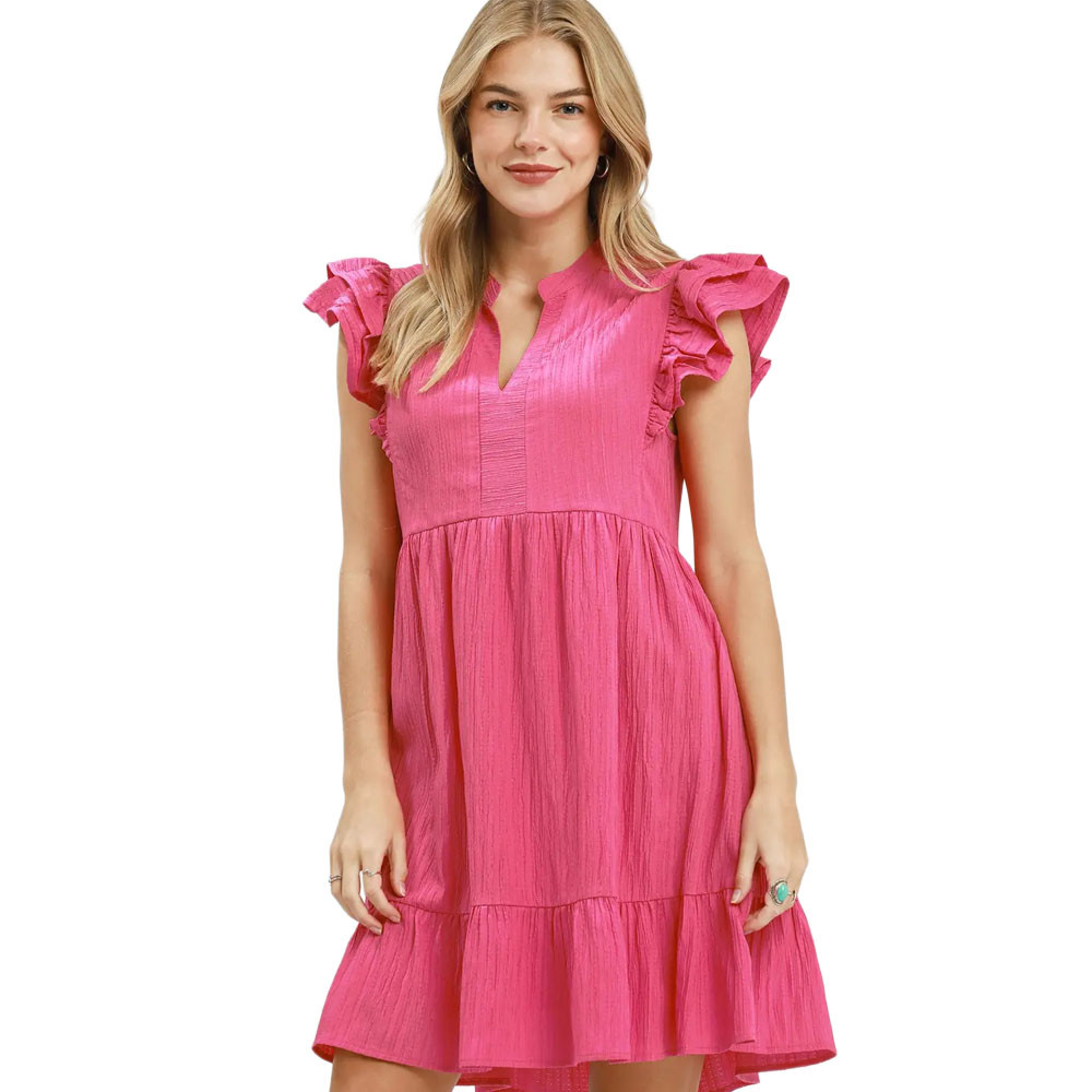 mini pink peony dress women The Sophie Dress in Pink Peony Print