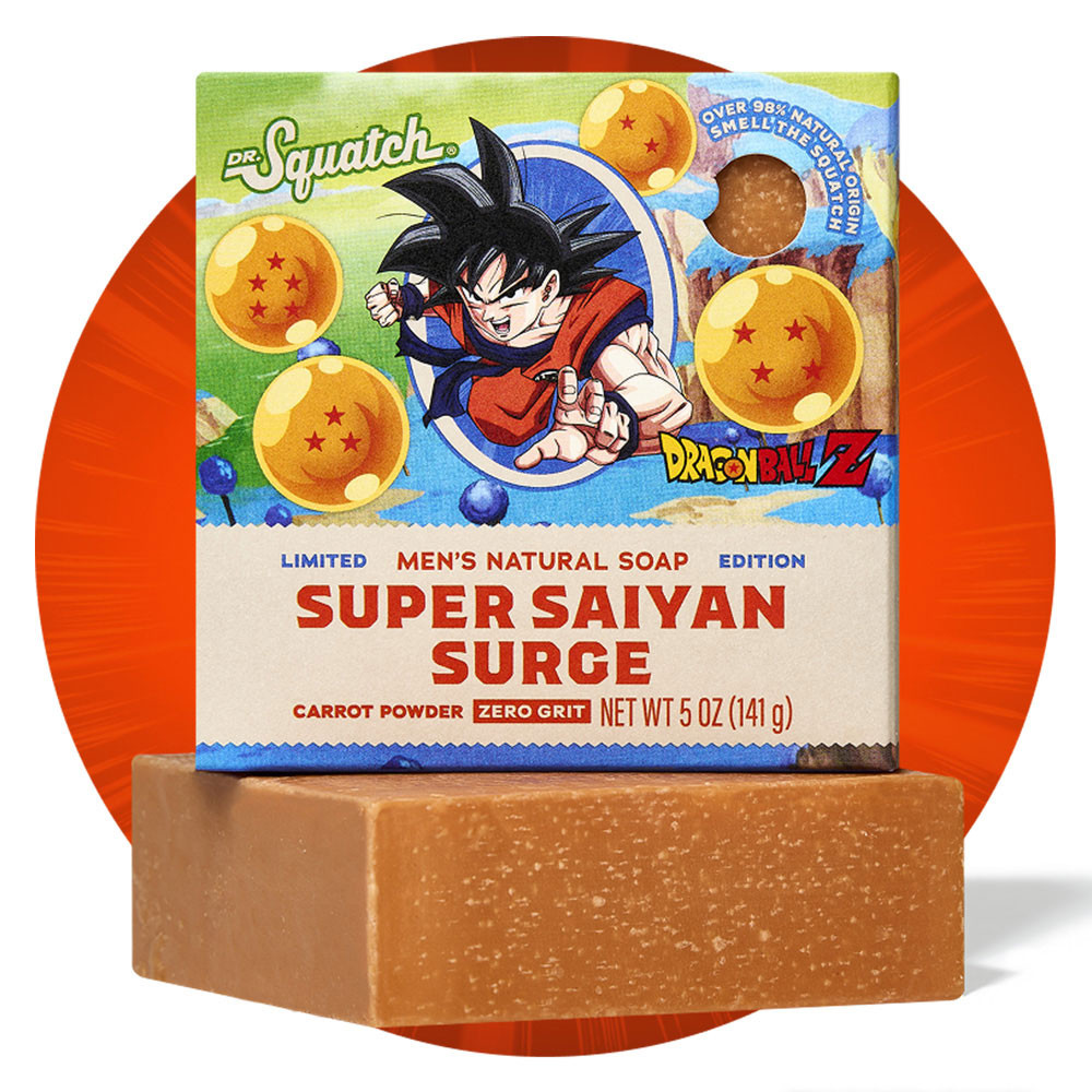 Dr. Squatch x Dragon Ball Z: Super Saiyan Surge Bar Soap | Eagle