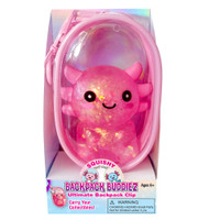 Zorbitz Squishy Backpack Buddiez Backpack Clip Toy - Axolotl