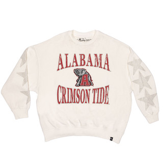 Women's Gameday Social Alabama Wynn Star Fleece Crewneck