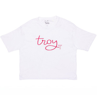 Women's Pressbox Troy Motley Crewneck Short Sleeve T-Shirt - White
